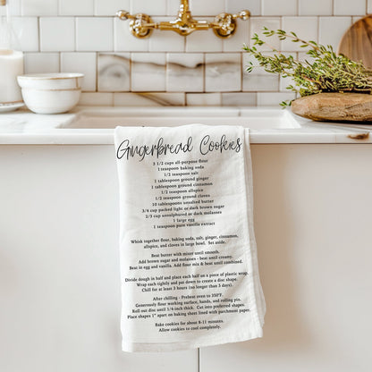 Recipe kitchen towel home decor
Holiday baking kitchen decor towel
Christmas recipe kitchen styling
